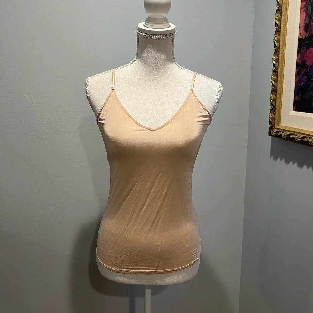 Jenny Yoo beige lace top with sheer tank - Picture 10 of 11
